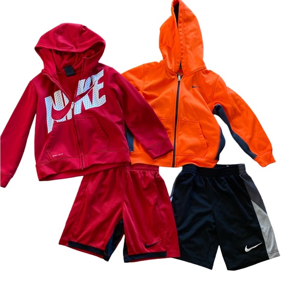 Nike Matching Sets Bundle Of Little Boys Nike Full Zip Hoodies And